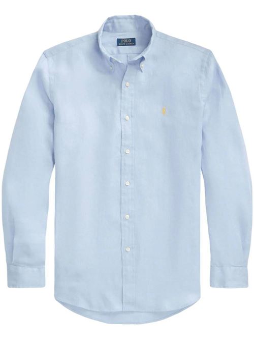 Custom-fit linen shirt for men. Polo Ralph Lauren | 710794141028